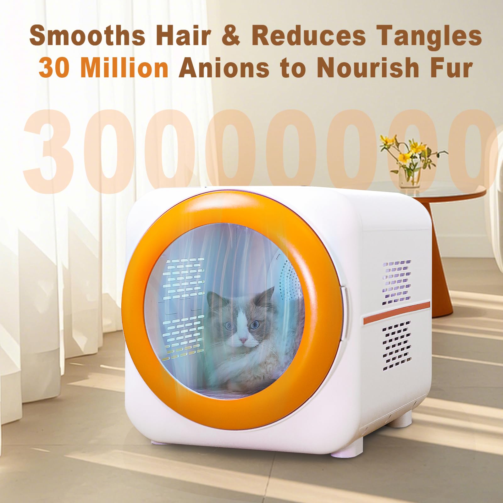 PawGalaxy Dryer Box safety door with child lock.