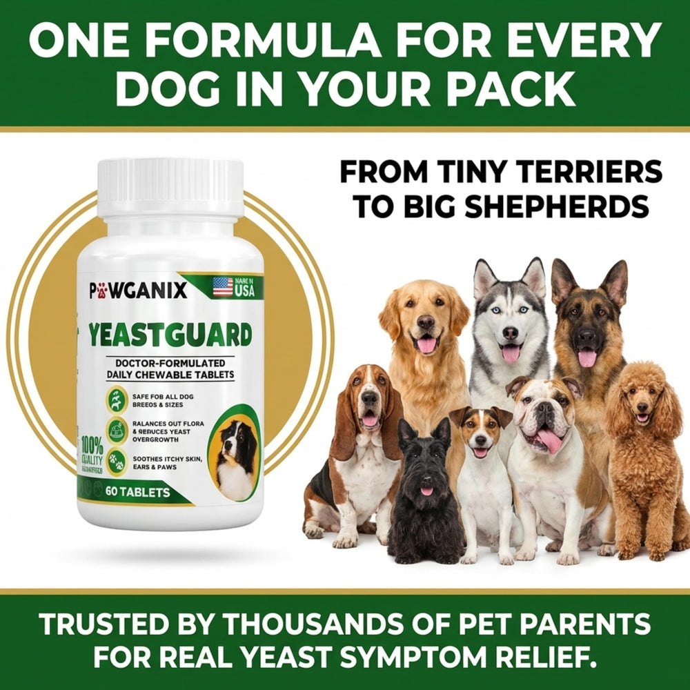 Pawganix YeastGuard product line hints at USA manufacturing quality.