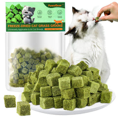 PawsGear cat grass teething toy 60g invites play and helps hairball management.