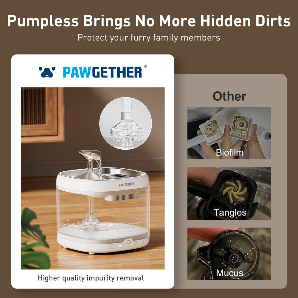 PAWGETHER three-mode fountain adapts to pets routines and playtime