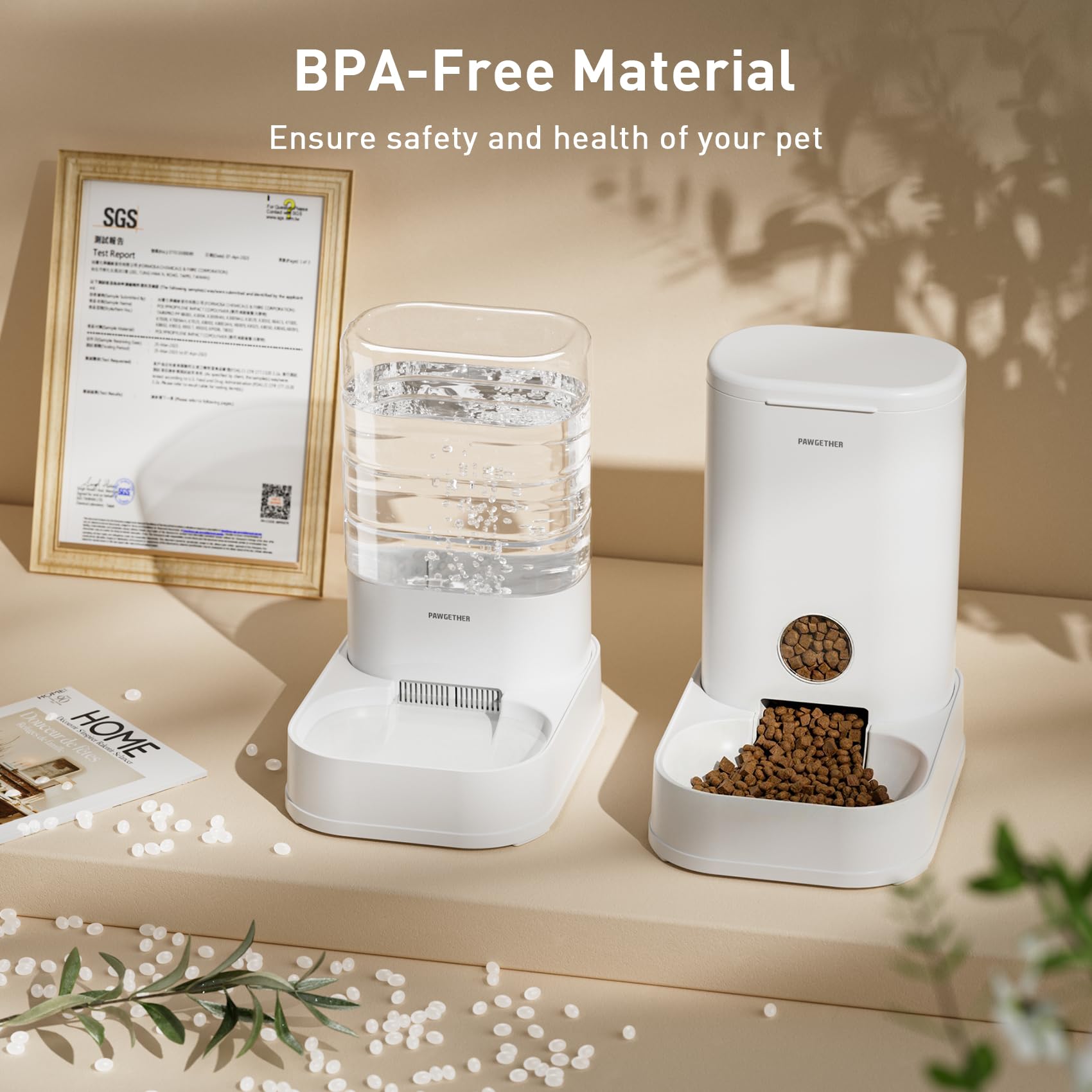 PAWGETHER food-grade PP material for pet safety and health.