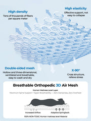 Pawhoo 3D air mesh cushion closeup demonstrates breathable comfort.