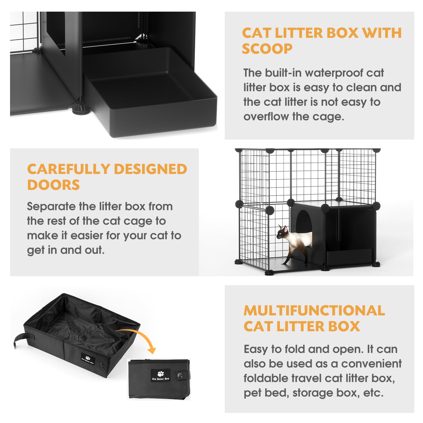 PAWING cat enclosure-diy-cage-panels shows customizable space for pets.