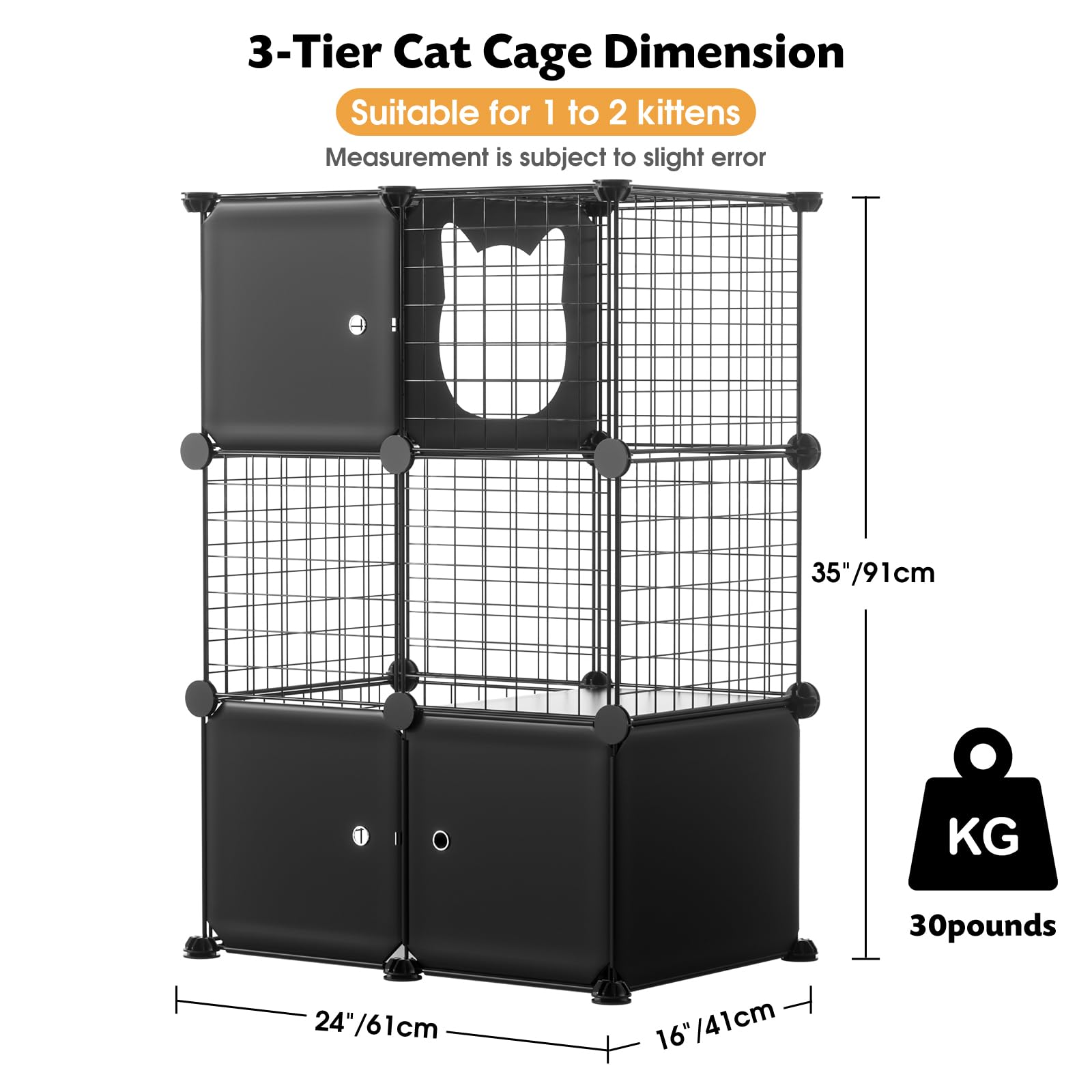 PAWING cat enclosure-safety-latches emphasizes secure access for curious kittens.