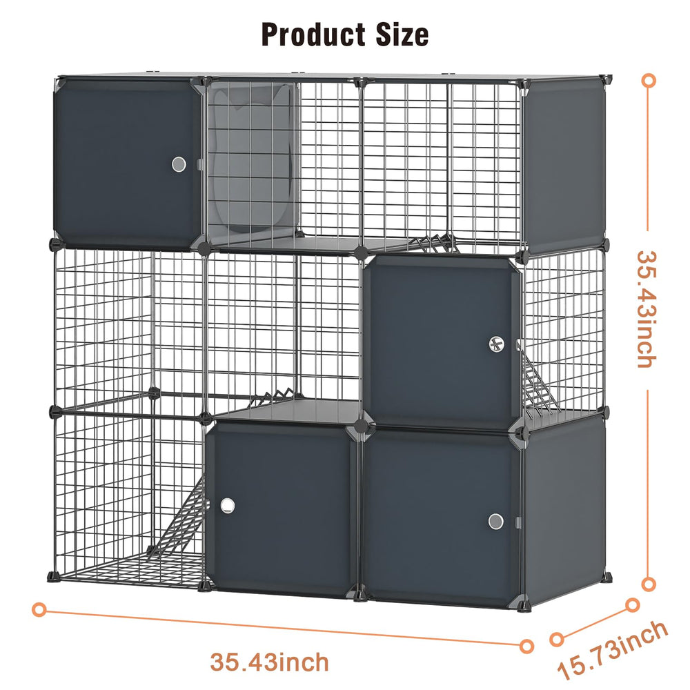 PAWING foldable litter box drawer highlights easy cleaning and containment.