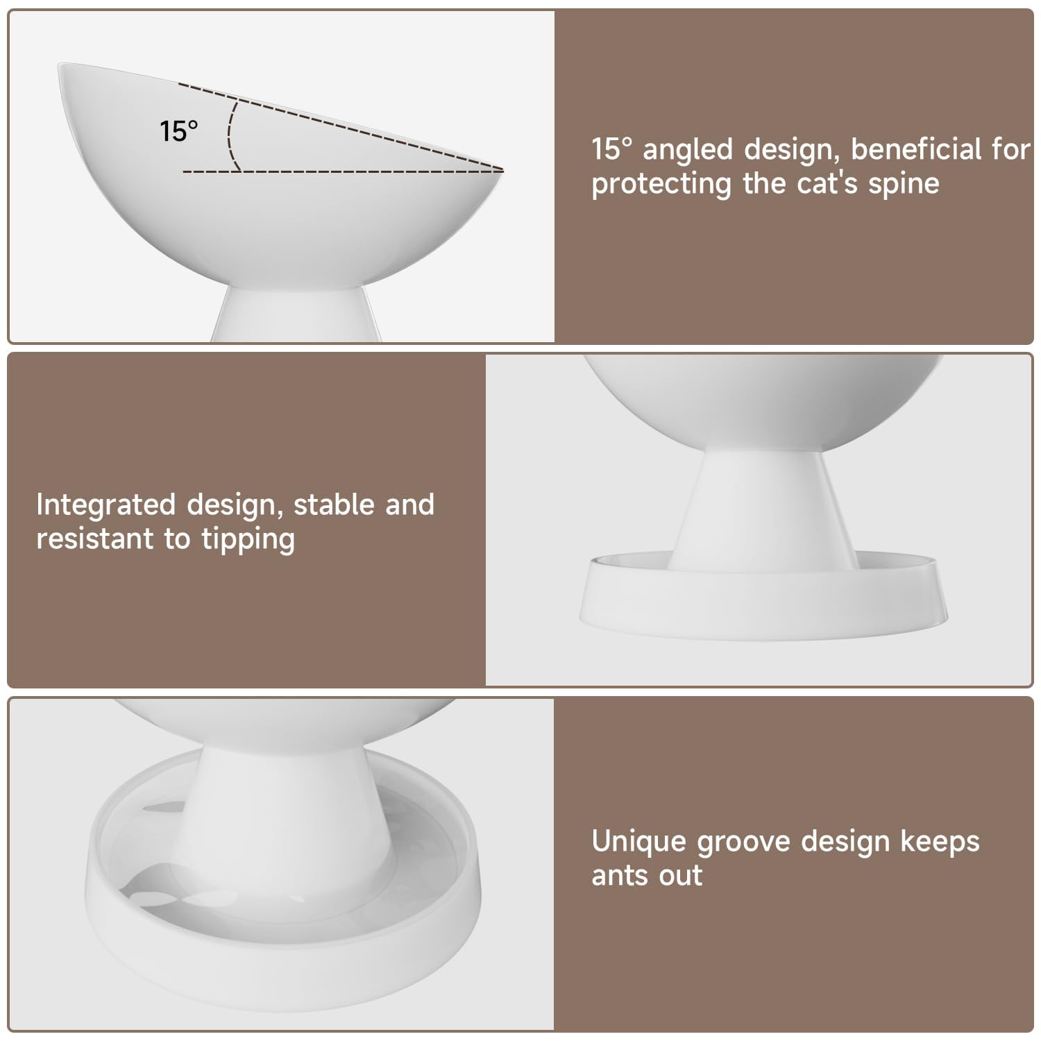 Pawinner ant-proof water tray system prevents contamination.