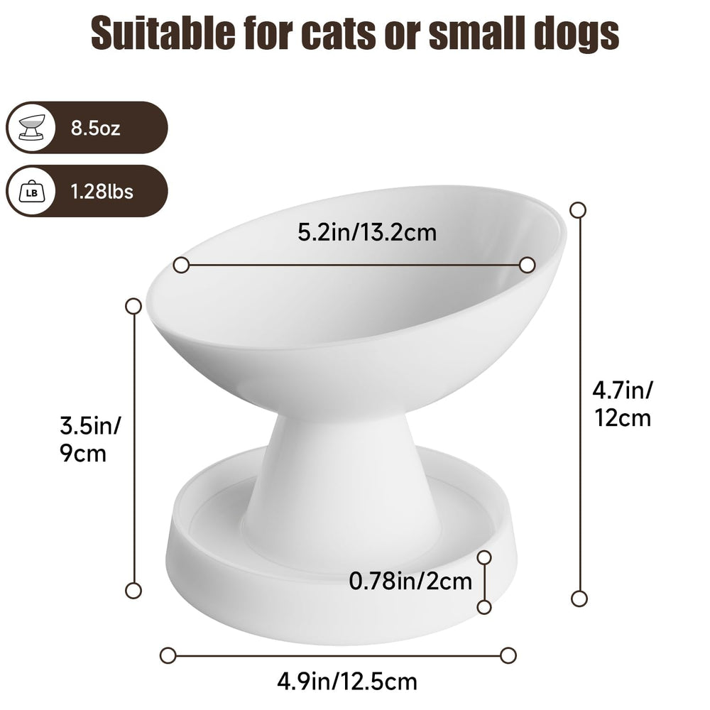 Pawinner dishwasher-safe ceramic cat bowl for easy cleaning.