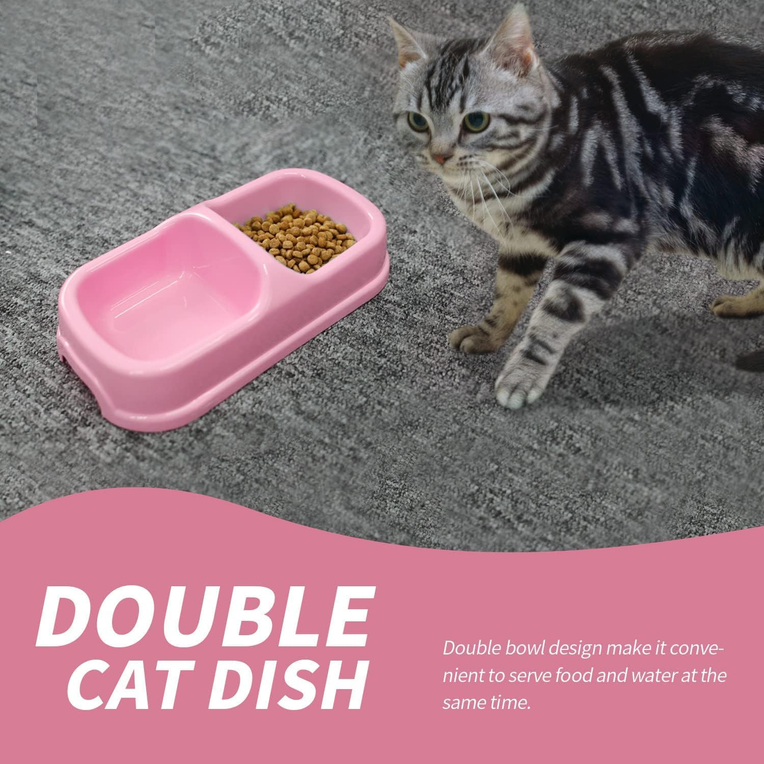 PAWISE cat ball toy pink, entertains and reduces boredom.