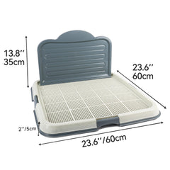 PAWISE detachable high walls prevent splashes and keep potty area contained