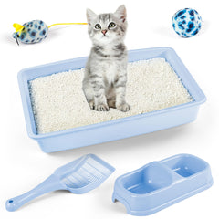 PAWISE double cat bowl ready for food and water in one unit