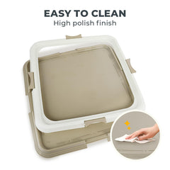 PAWISE indoor potty tray supports senior dogs with reliable containment.