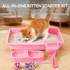 PAWISE litter scoop demonstrates quick cleaning action