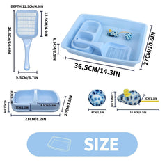PAWISE low-entry kitten litter box enabling effortless entry for young paws.