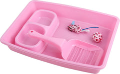 PAWISE newborn kitten litter box with low-entry pan for easy access