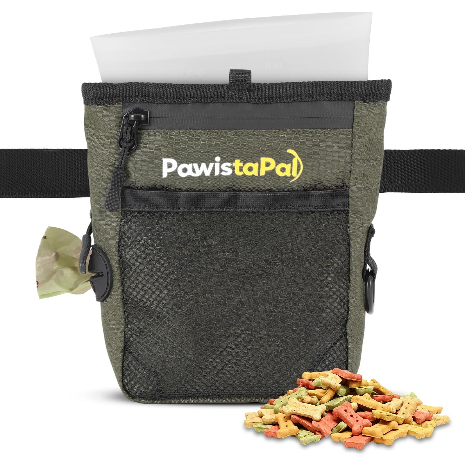 PawistaPal dog treat pouch with one-hand magnetic closure for quick rewards