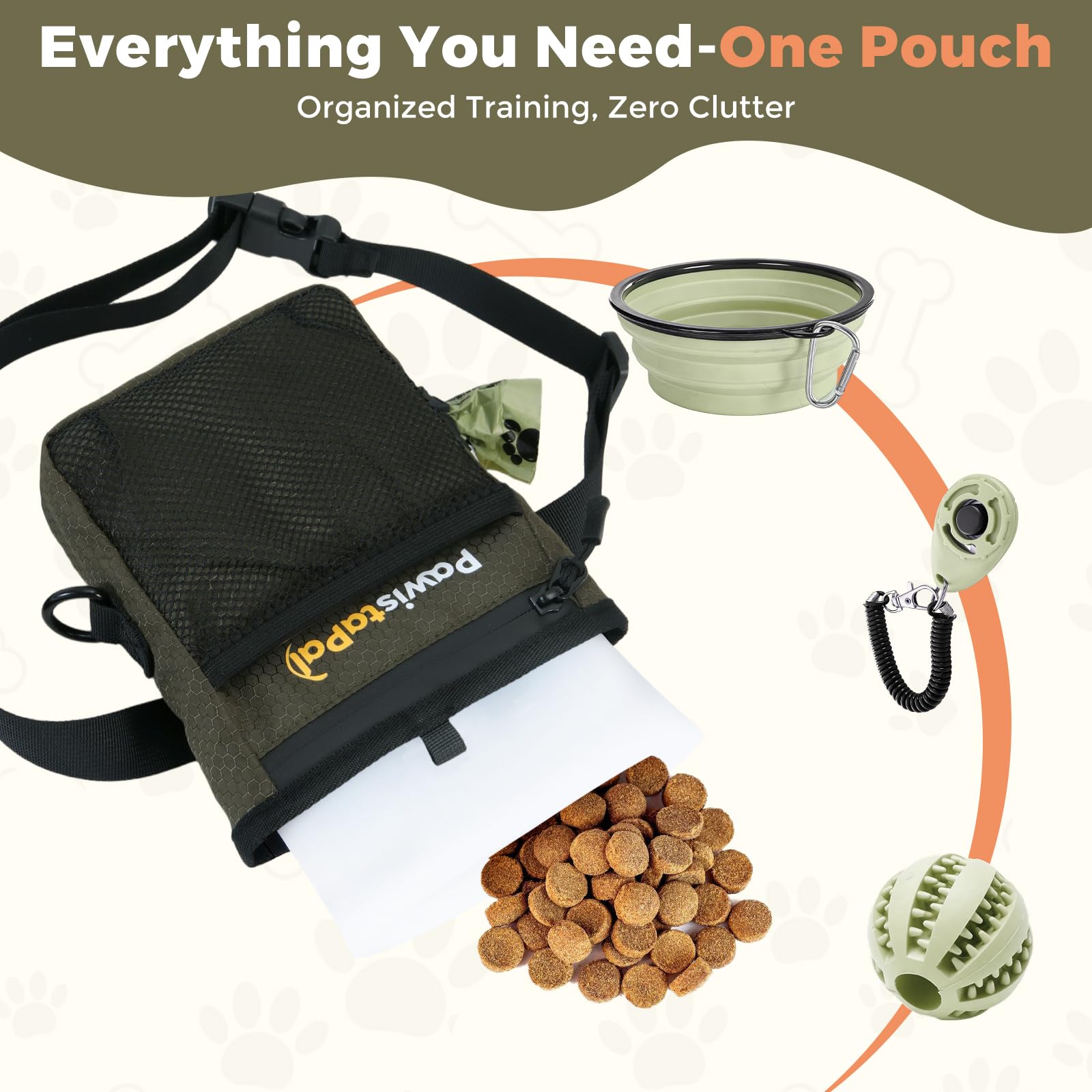 PawistaPal small pockets store keys and treats for training on the go