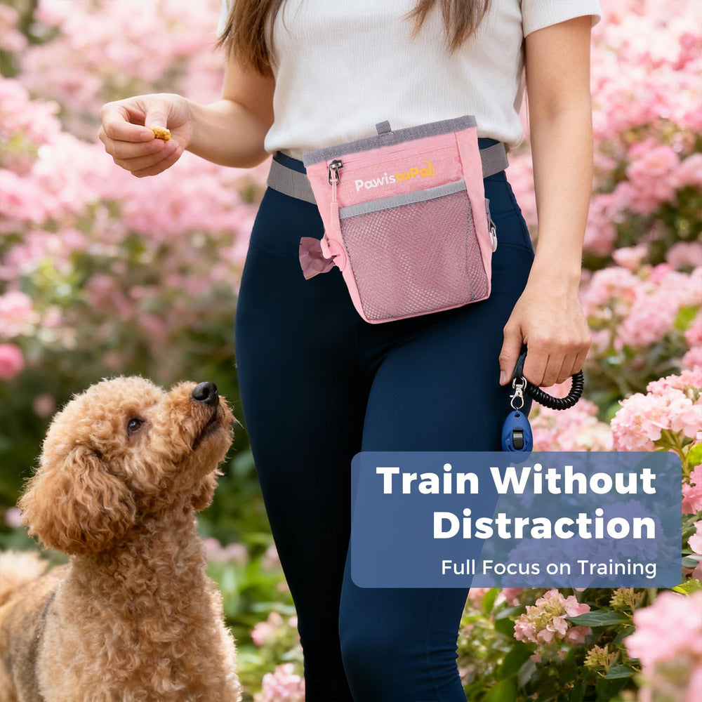 PawistaPal treat pouch with poop bag holder and small pockets