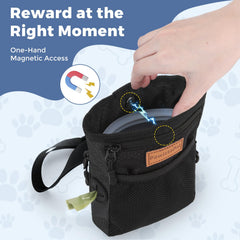 PawistaPal treat pouch with removable silicone liner for mess-free cleanup.