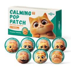 Pawith Calming Pop Patch activation showing immediate diffusion and calm for cats.