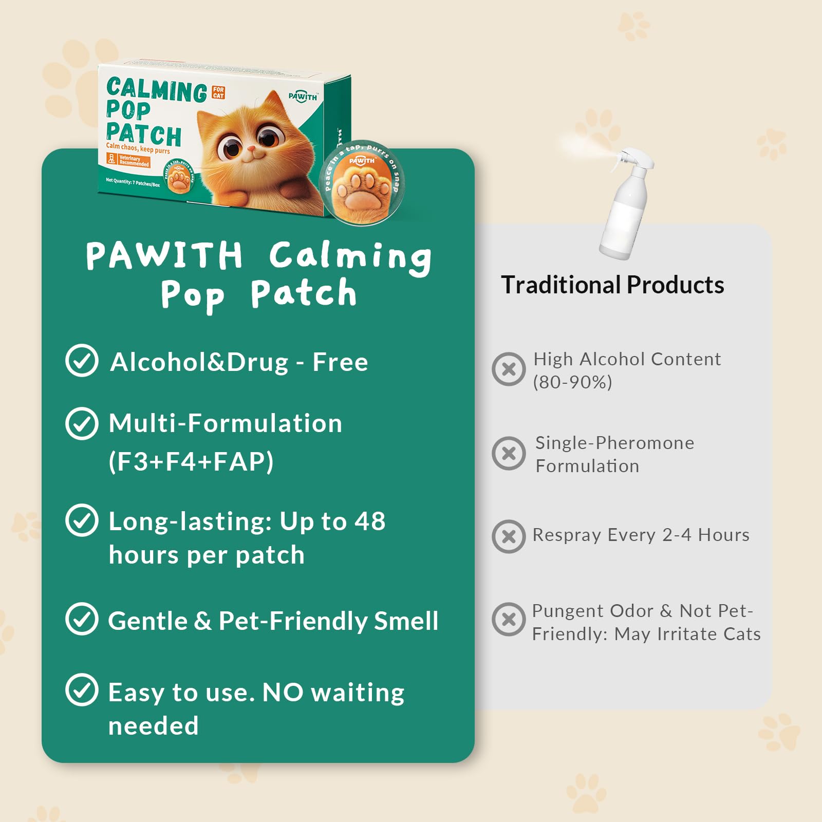 Pawith Calming Pop Patch in travel use during a car ride.