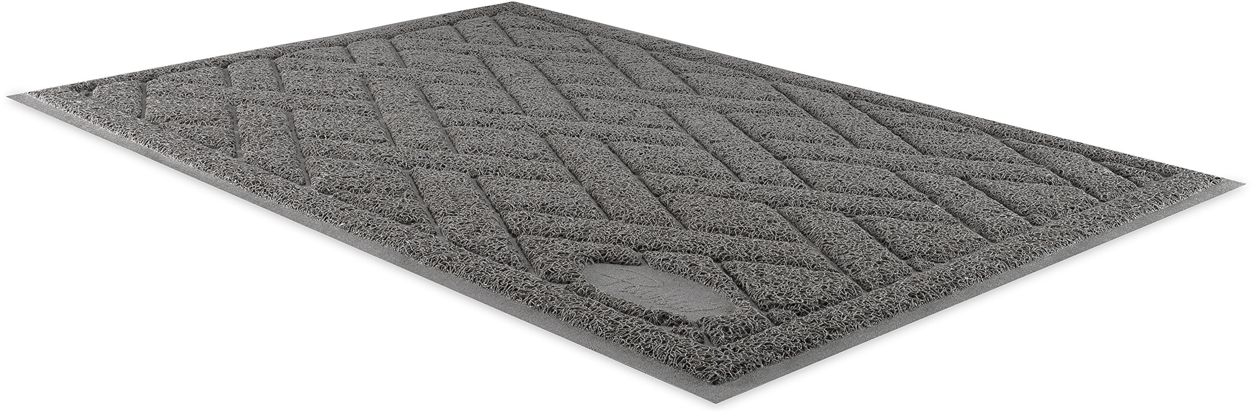 Pawkin Cat Litter Mat fits under a standard litter box.