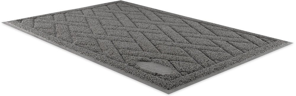 Pawkin Cat Litter Mat fits under a standard litter box.