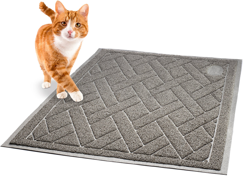 Pawkin Cat Litter Mat, extra-large size, protects more floor area.