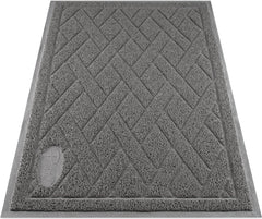 Pawkin Cat Litter Mat with Litter Lock mesh traps litter from paws.