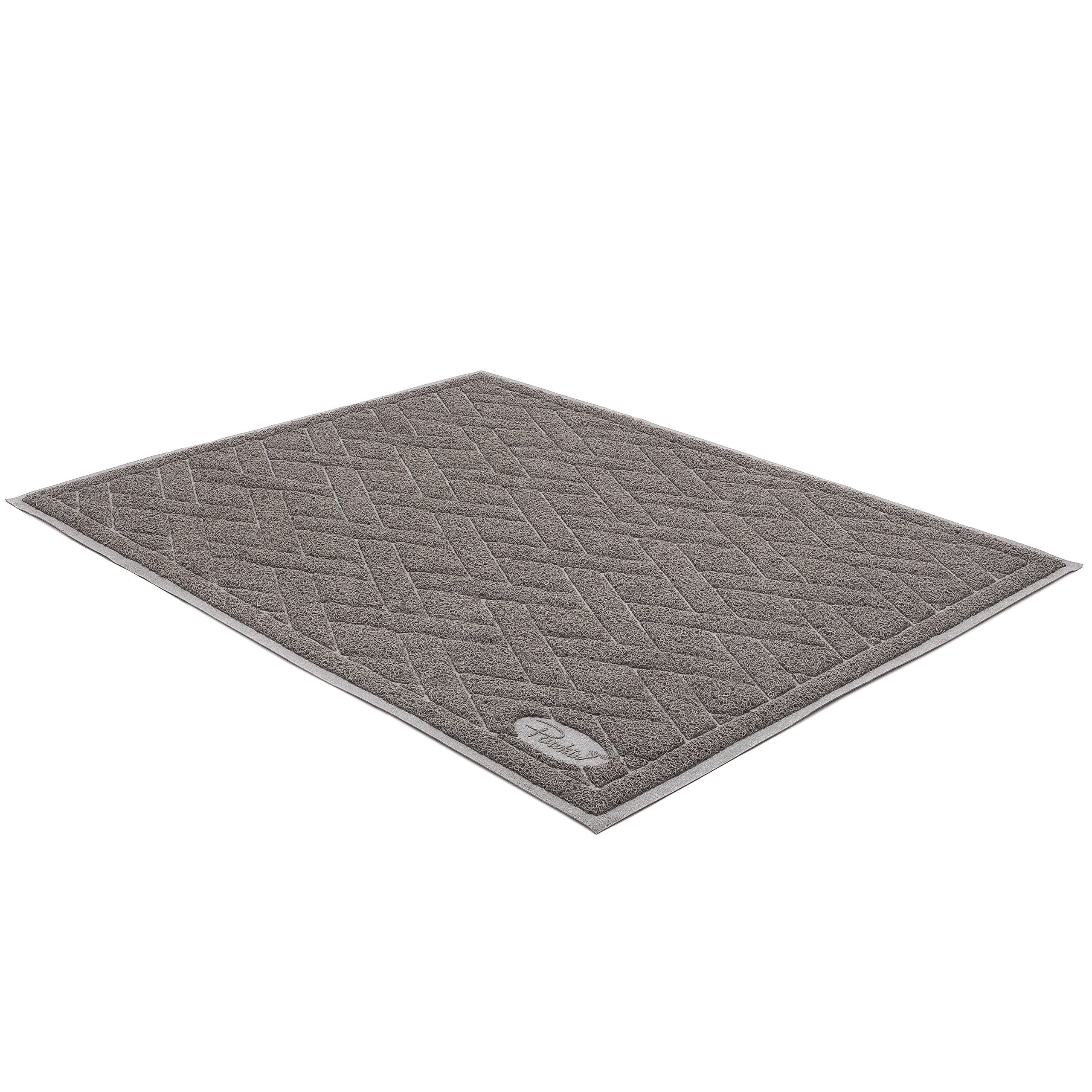 Pawkin Litter Mat non-slip backing stays in place during play