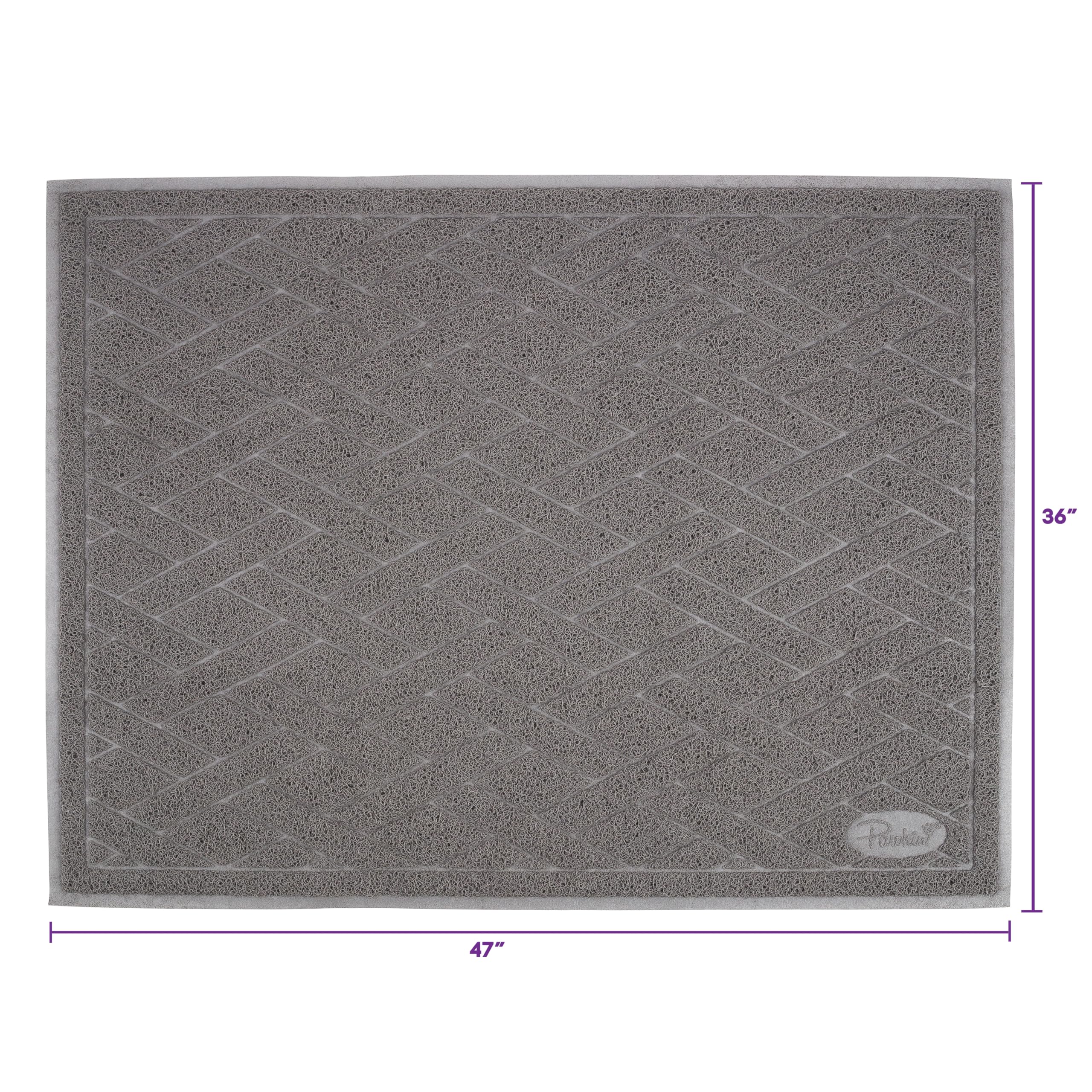 Pawkin Litter Mat two-box setup provides versatile coverage for multiple boxes