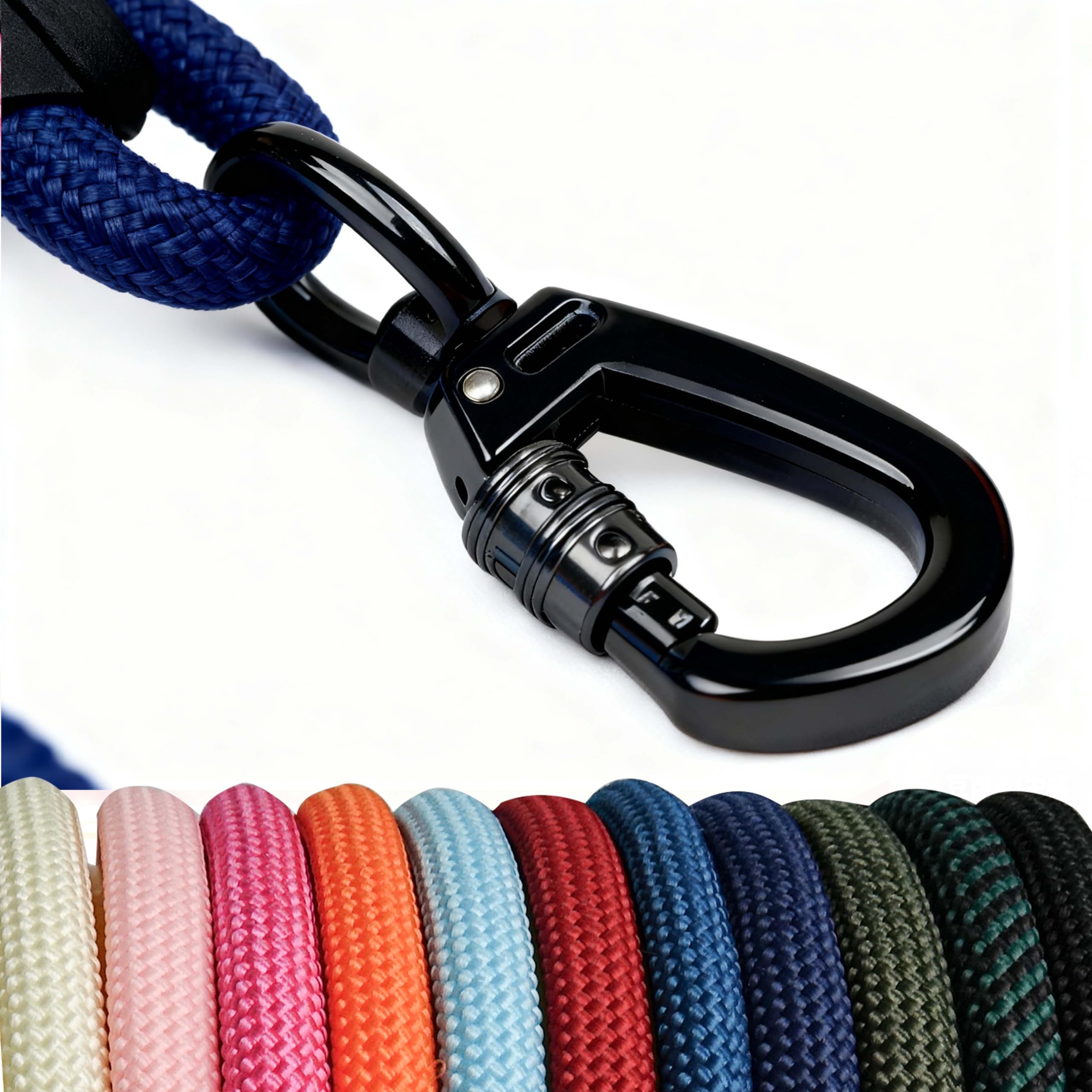 Pawkooly secure metal clip prevents accidental unclipping for safer walks.