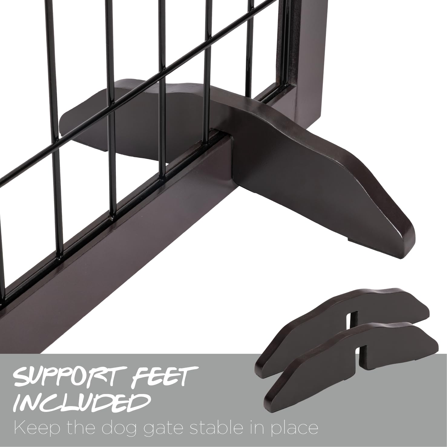 PAWLAND 31.2-inch height helps contain smaller pets and curious toddlers.