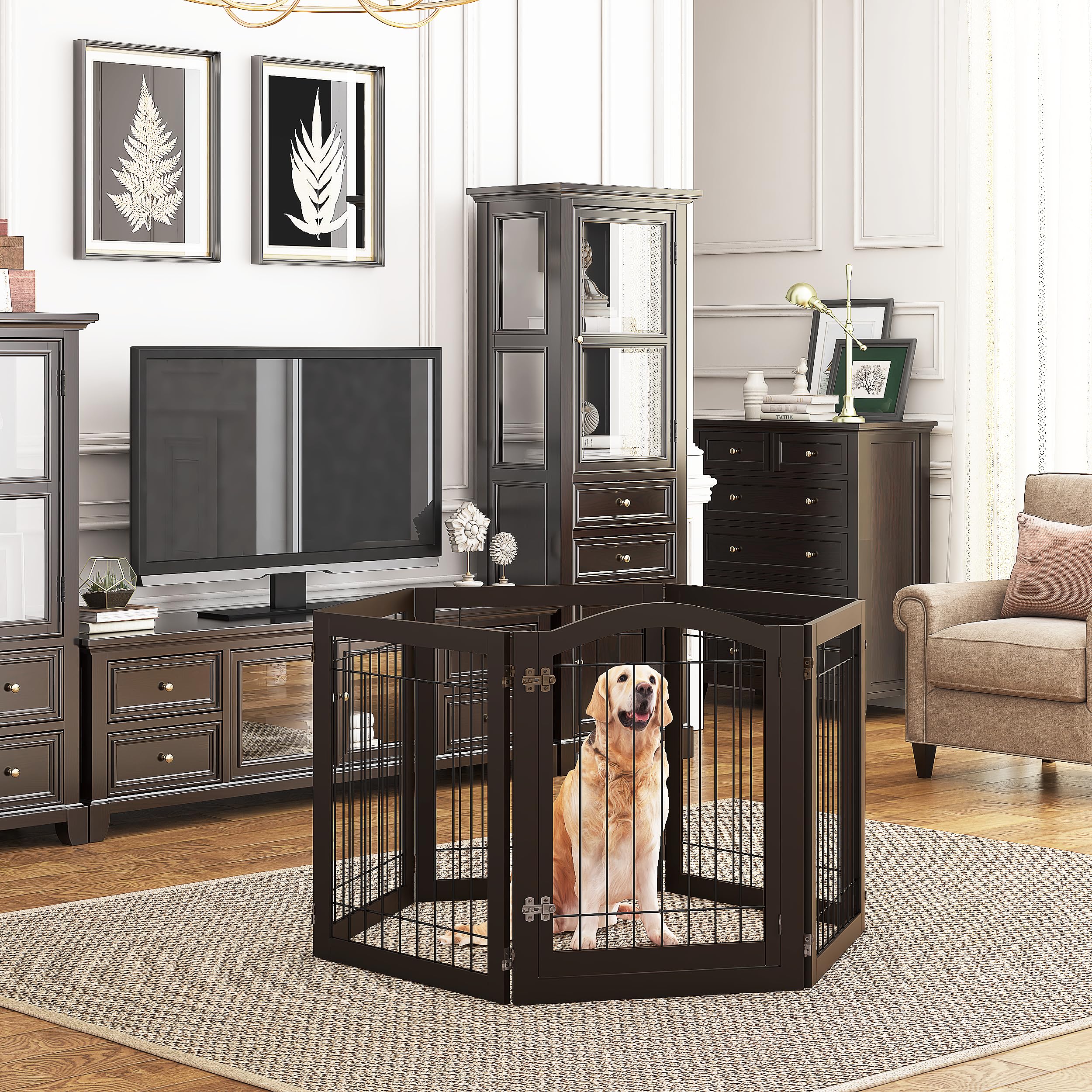 PAWLAND door walk-through with lockable access for easy room-to-room moves.