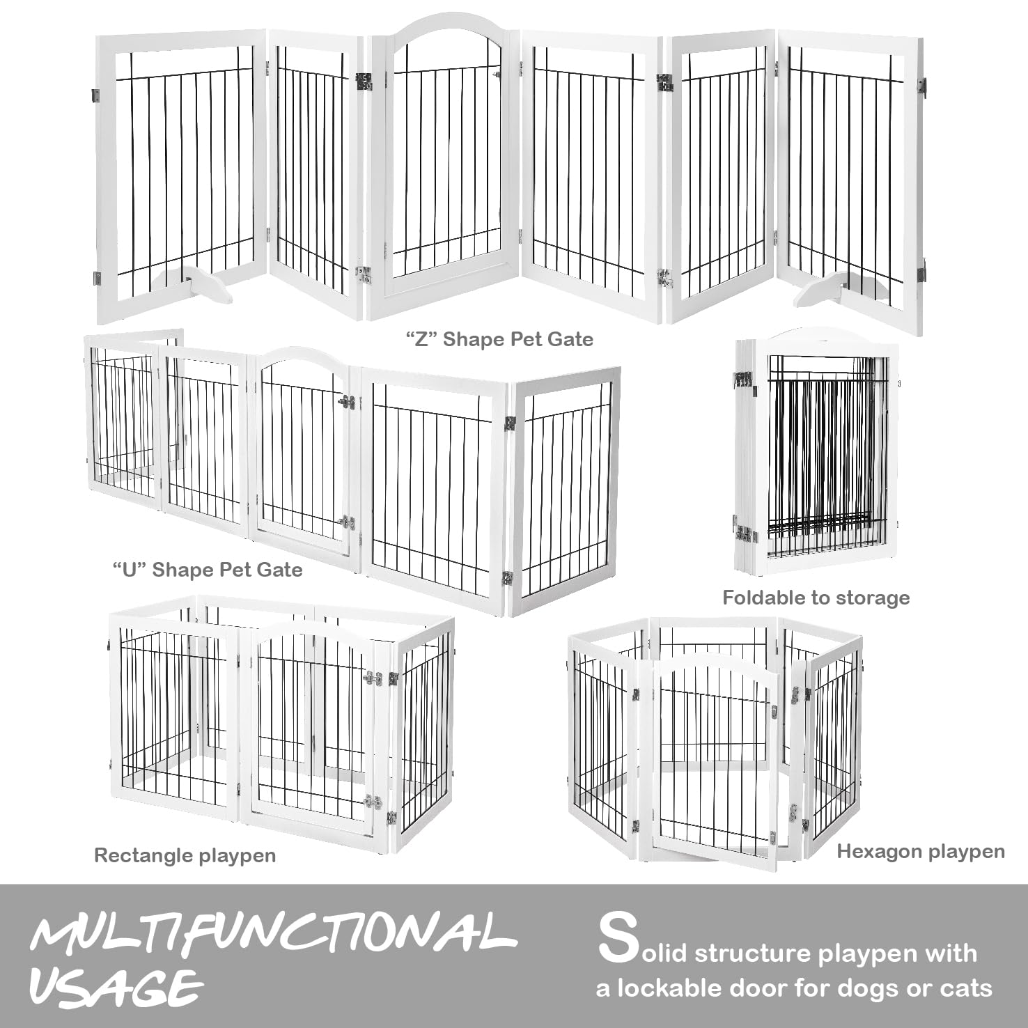 PAWLAND gate in doorway and hallway setup demonstrates flexibility
