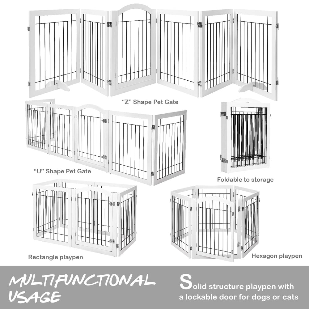 PAWLAND gate in doorway and hallway setup demonstrates flexibility