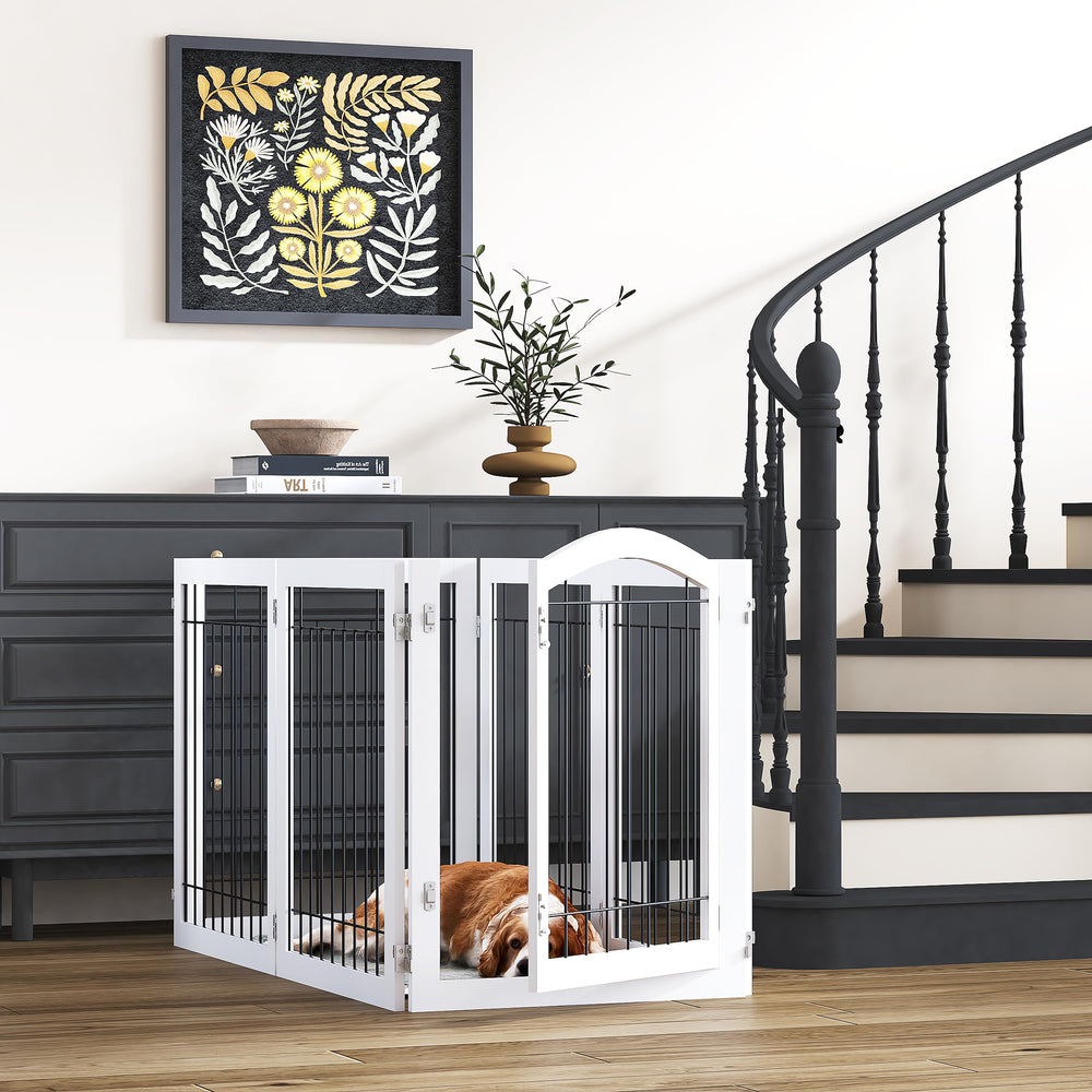 PAWLAND wood frame with metal wiring highlights sturdy construction