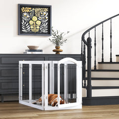 PAWLAND wood frame with metal wiring highlights sturdy construction