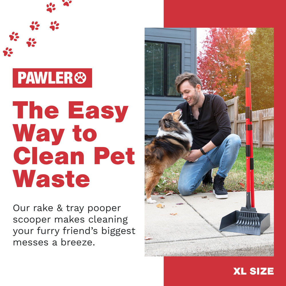 Pawler Pooper Scooper large tray demonstrates ample capacity for fewer trips.