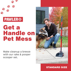 Pawler Pooper Scooper large tray catching more waste during cleanup