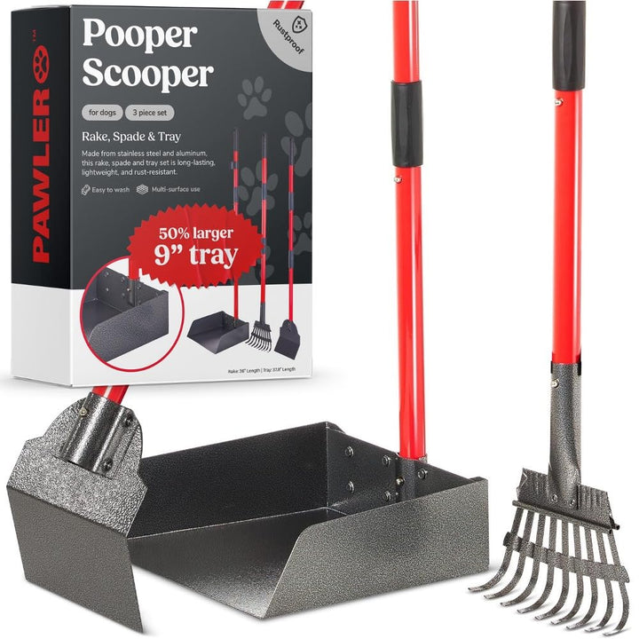 Pawler Pooper Scooper long-handle for easier yard cleanup