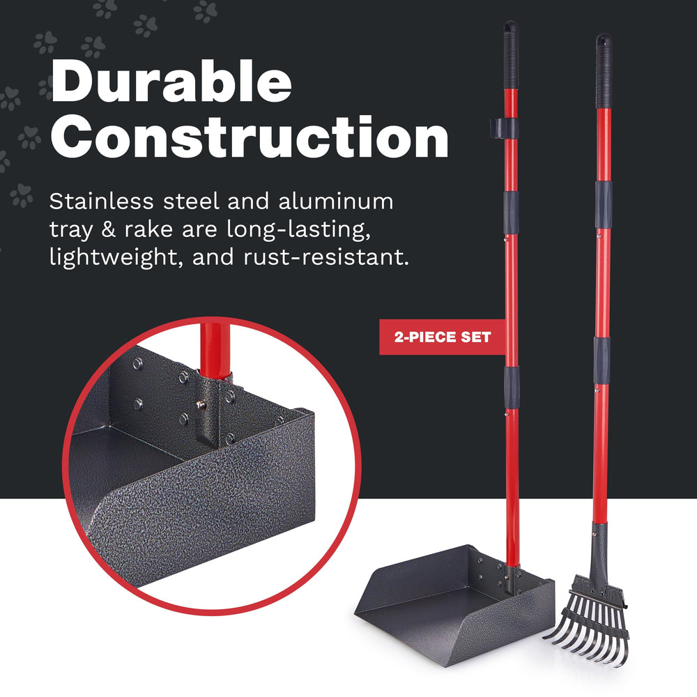 Pawler Pooper Scooper wall-storage holes enable convenient garage organization.