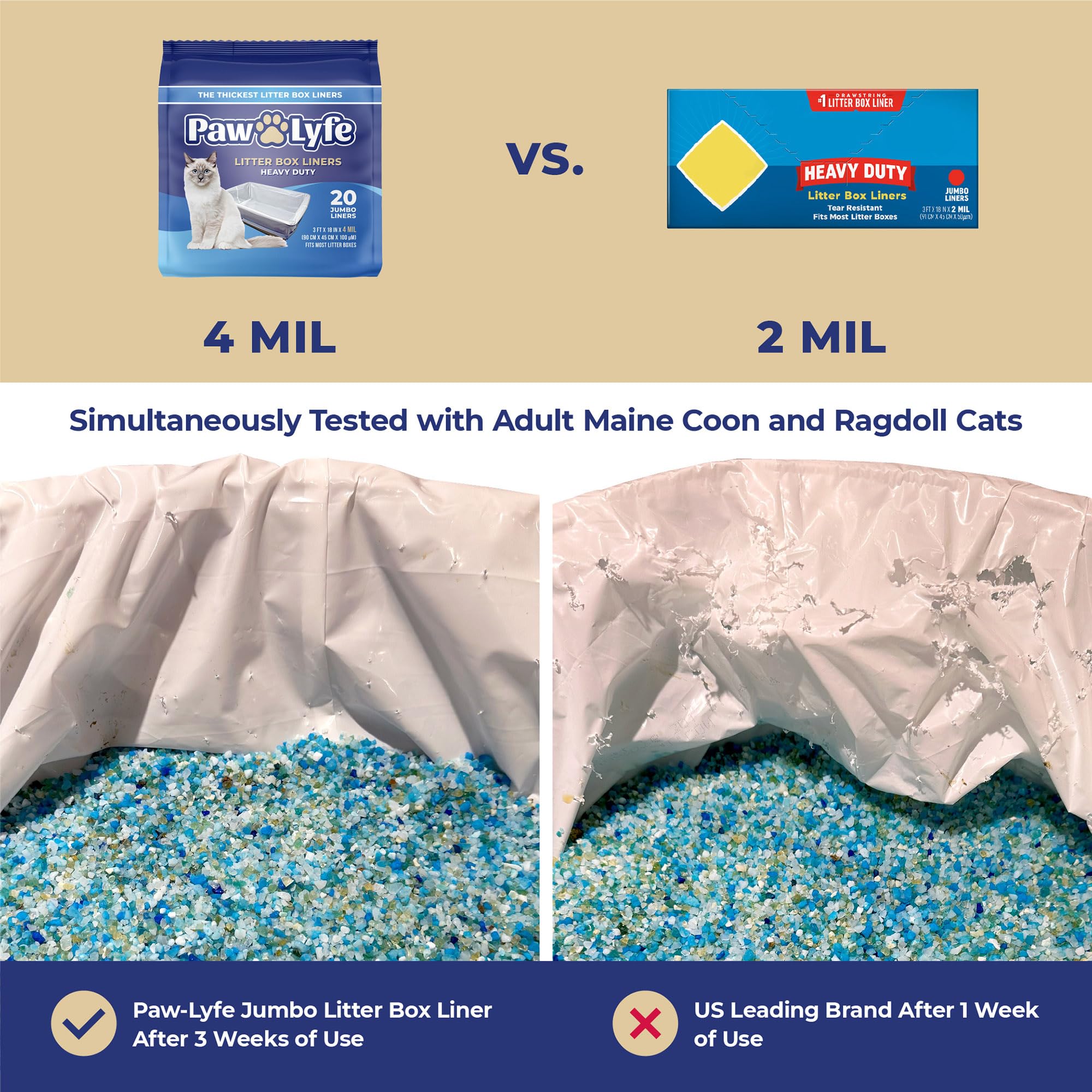 PawLyfe drawstring liner makes disposal quick and clean