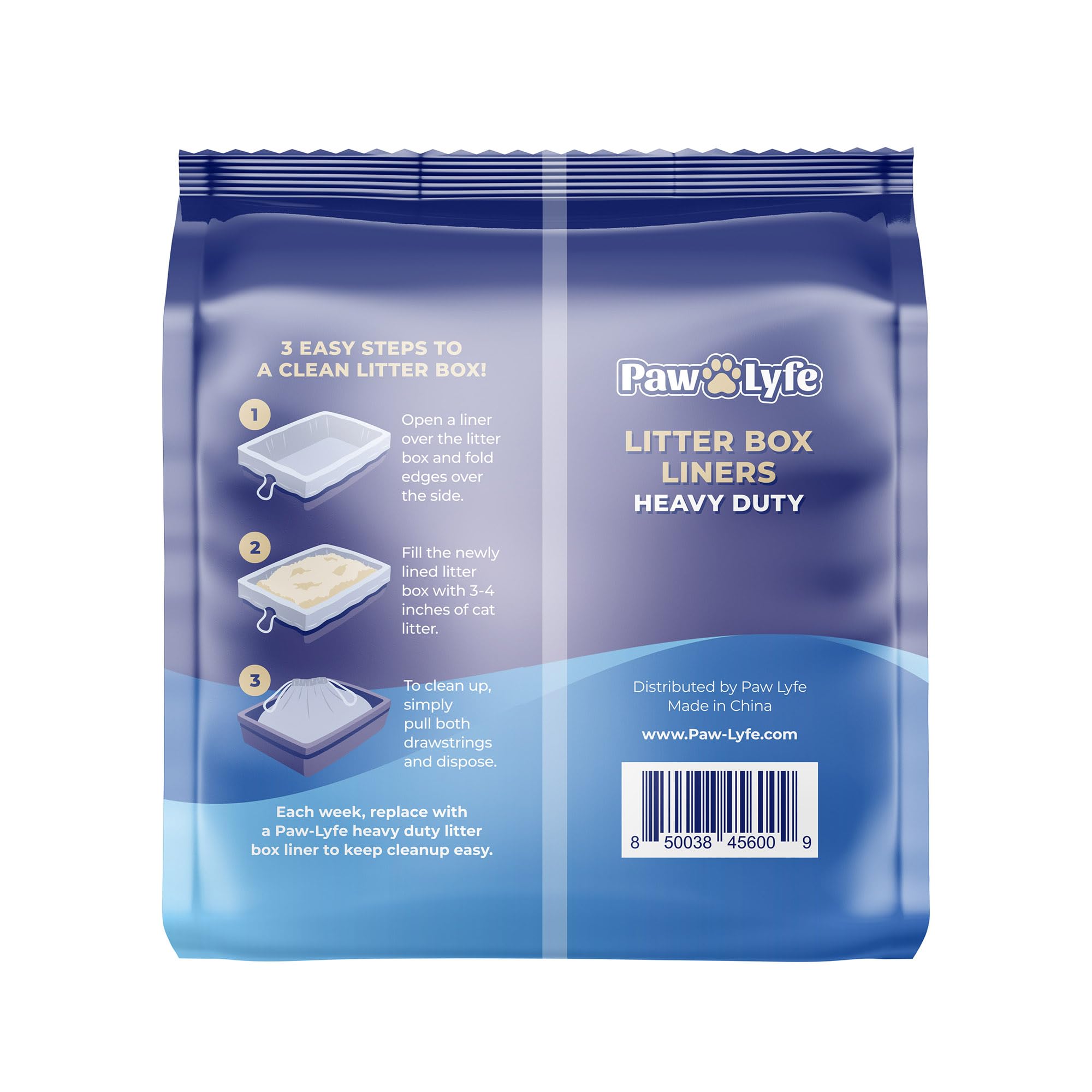 PawLyfe secure-fit liner stays in place during scooping