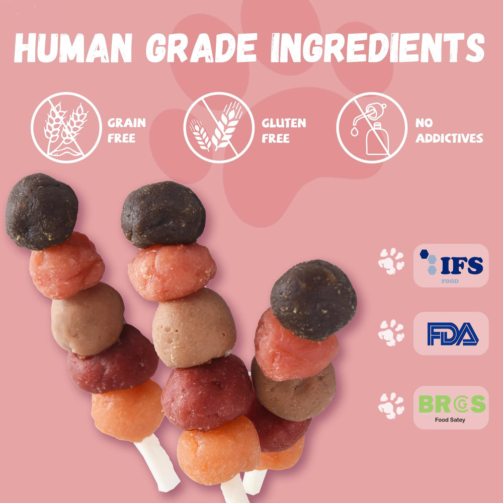 Pawmate Kabobs skewered design shown for interactive training and bonding sessions