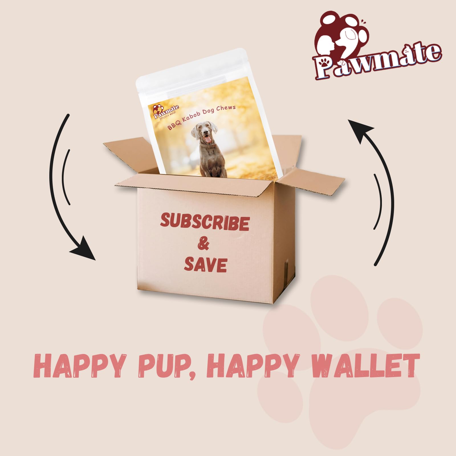 Pawmate high-protein, low-fat balance supports active dogs during workouts.