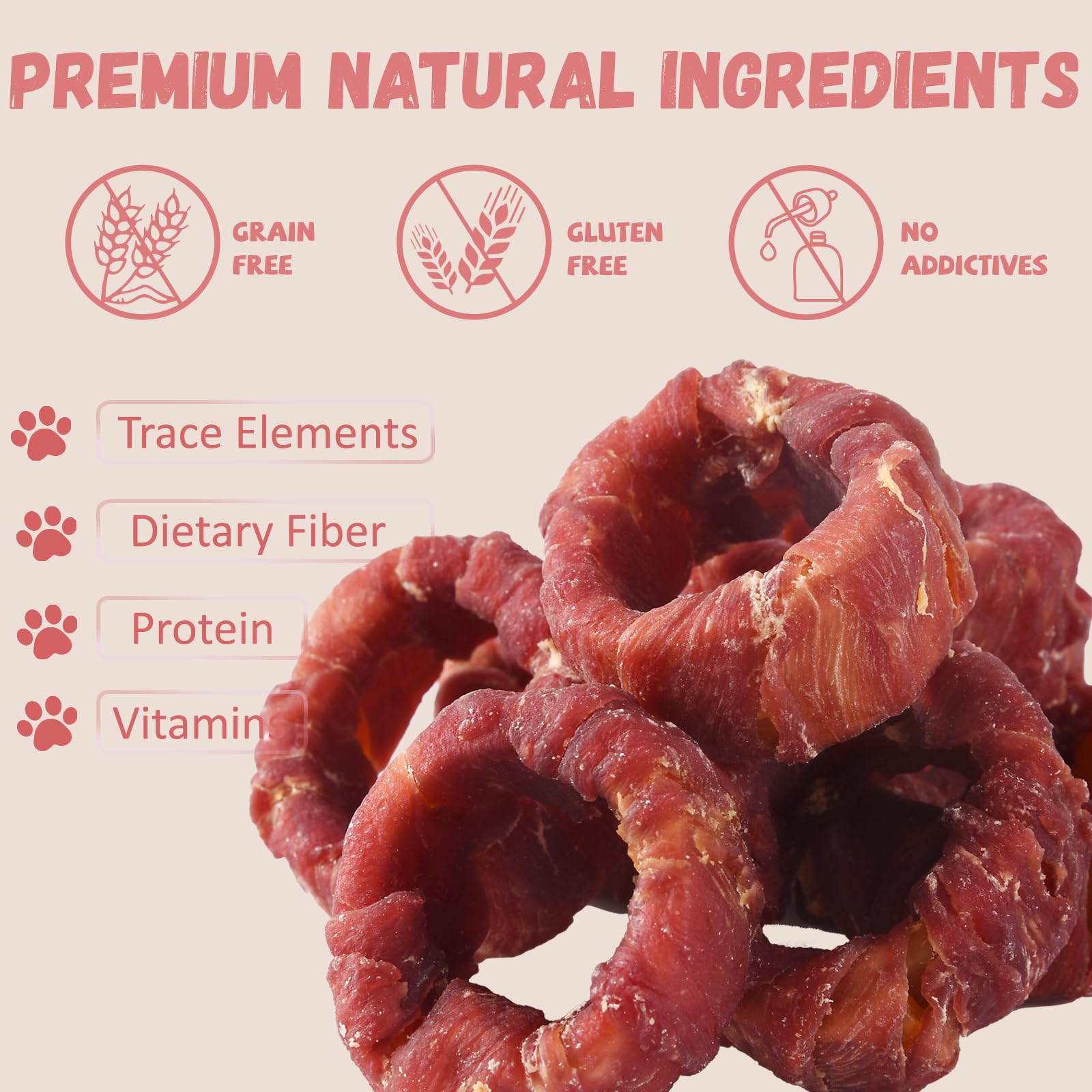 Pawmate chewy texture promotes dental health and mental engagement during rewards.