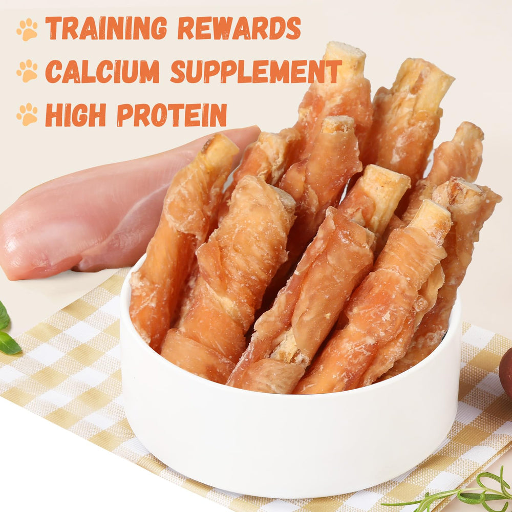 Pawmate dog treats rawhide-free claim shown on packaging
