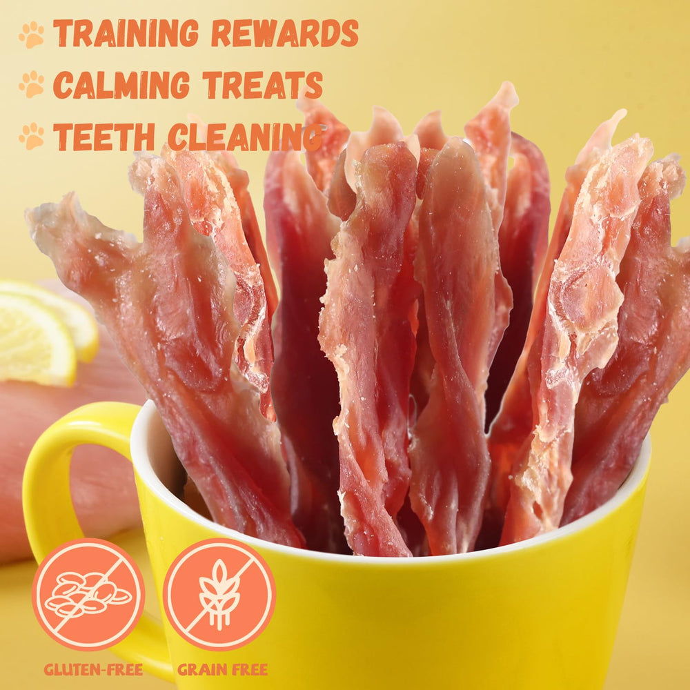 Pawmate Duck Jerky label notes 1% taurine for heart and immune support