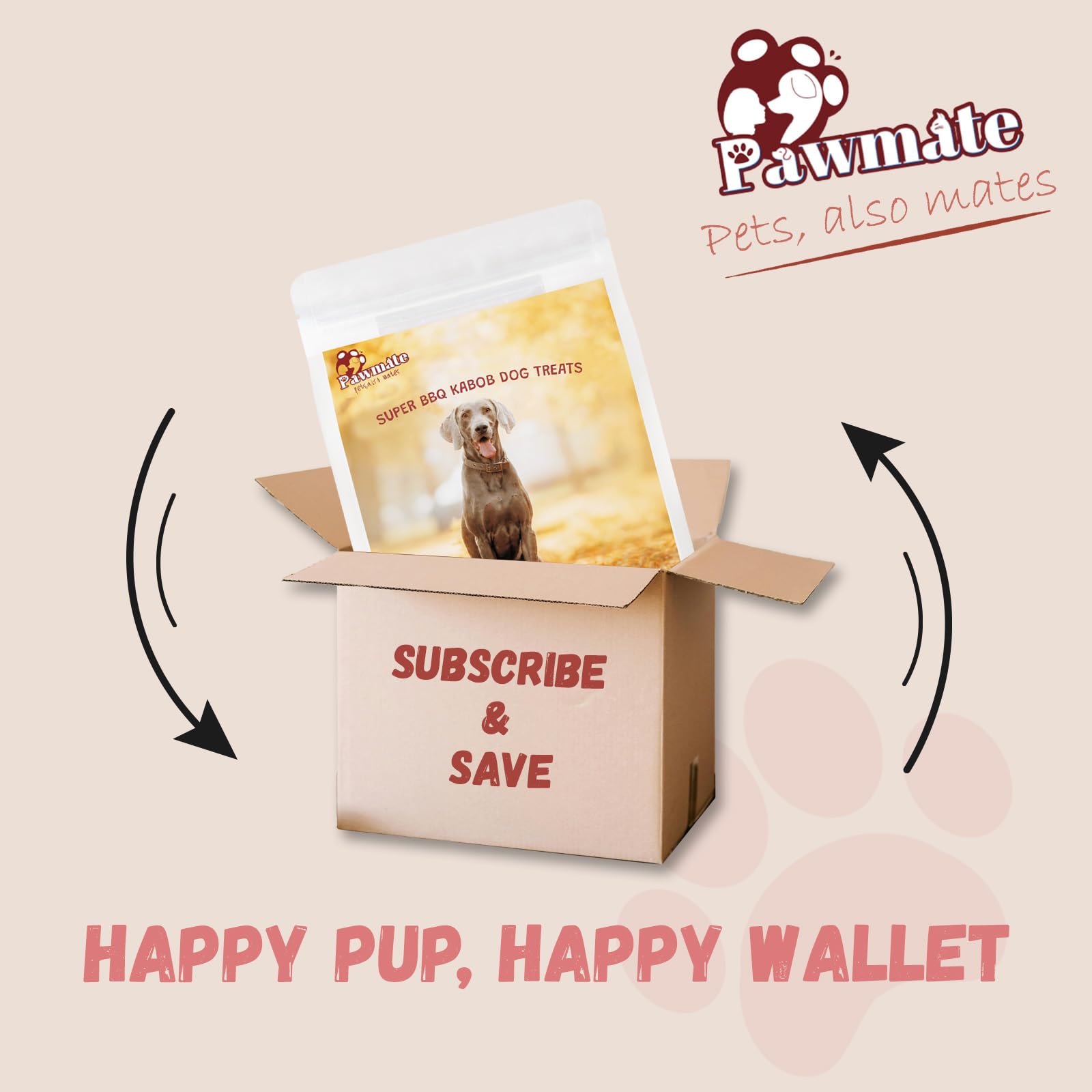Pawmate dog treats suit all breeds and ages.
