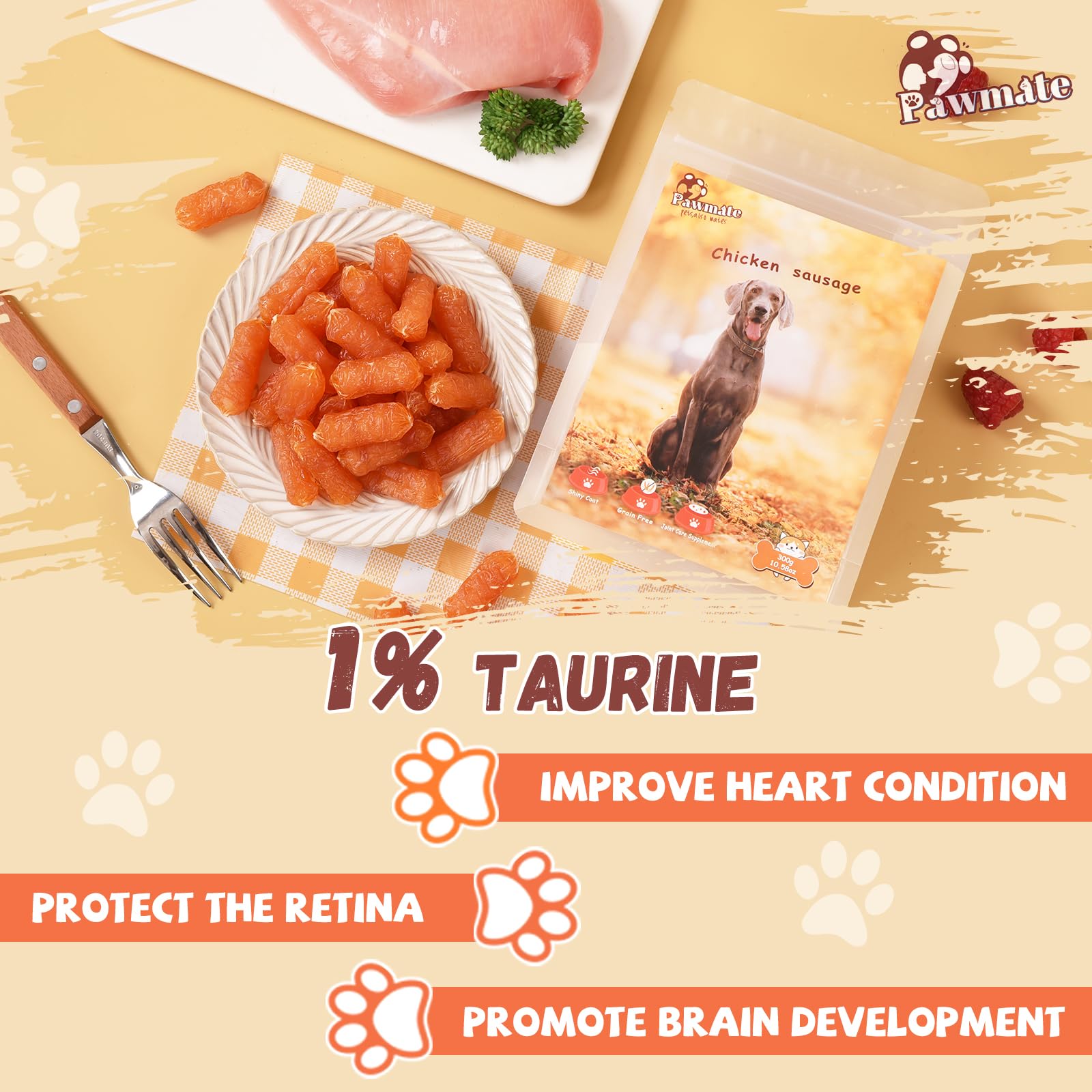 Pawmate glucosamine-chondroitin dog treat highlights joint support ingredients